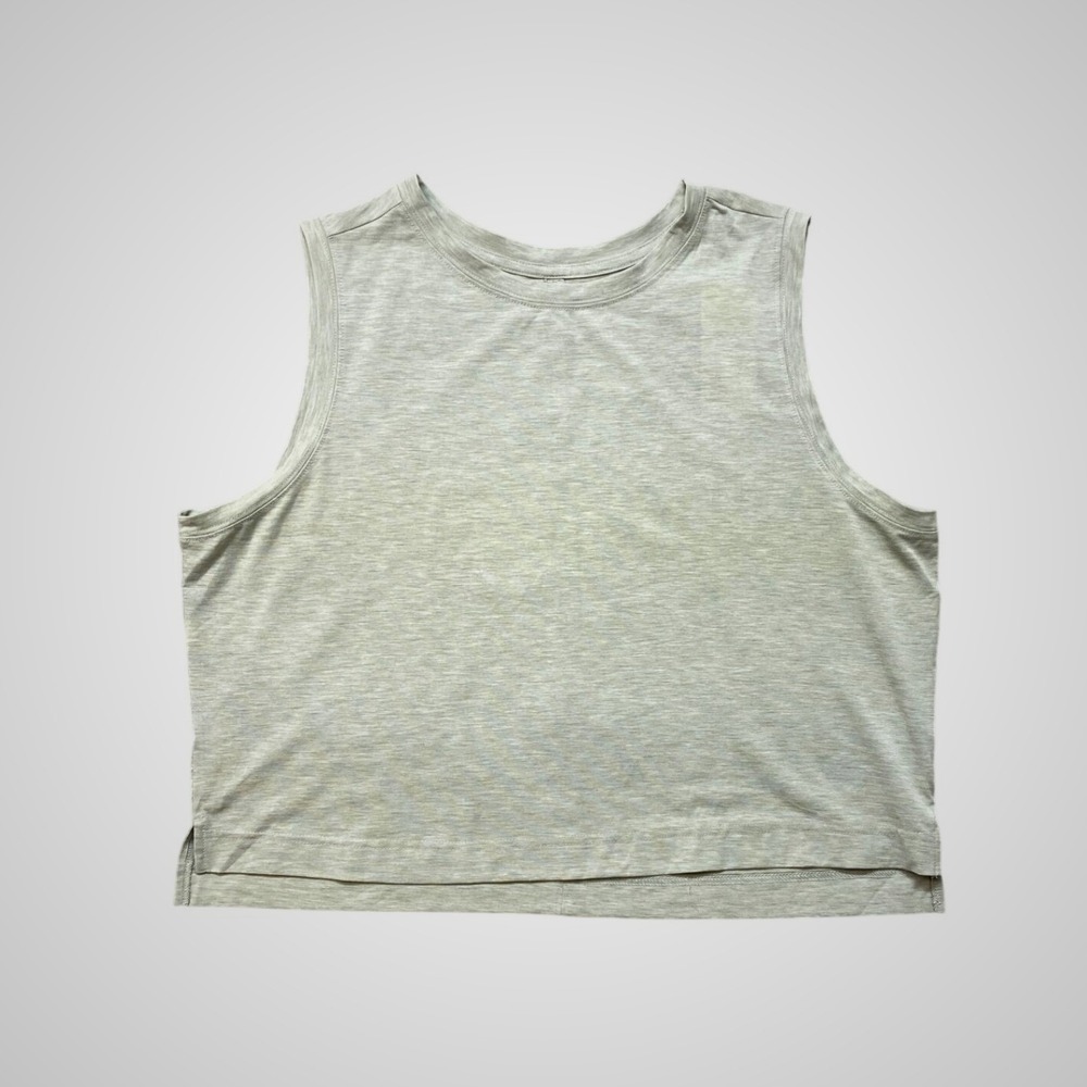 All In Motion Womens XXL Sage Green Boxy Cropped Active Tank Top 214071383